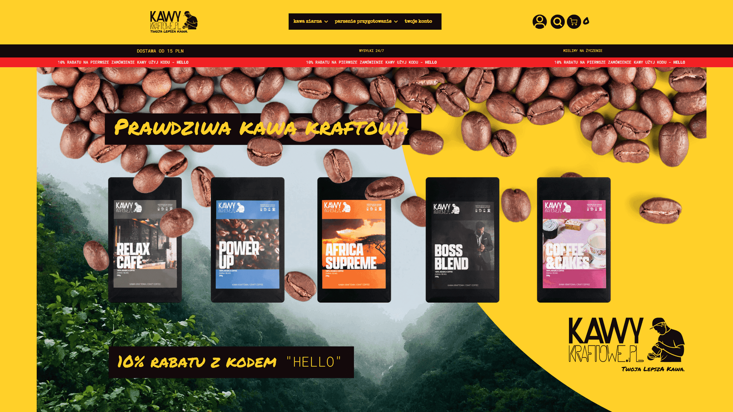 Kawy Kraftowe — sklep z kawą